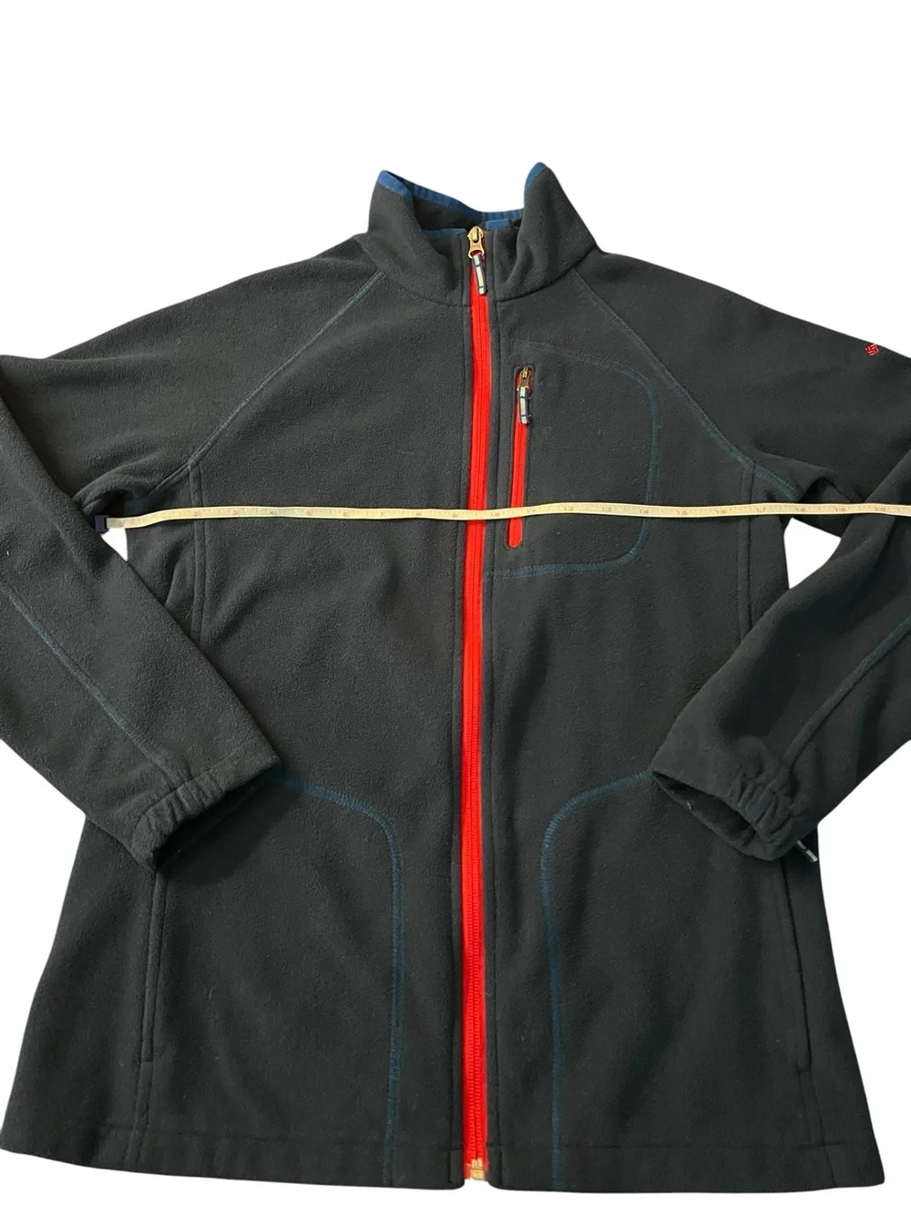 Columbia Sportswear Kids Navy Fleece Jacket with Red Zipper Size 14-16